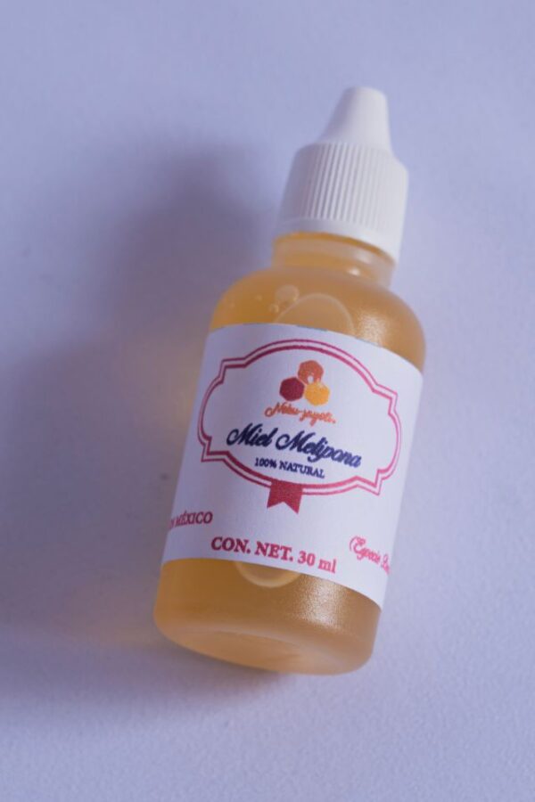 Gotero Melipona Beecheii Img 1 Miel Virgen de Abeja Melipona Beecheii – Gotero 30 ml