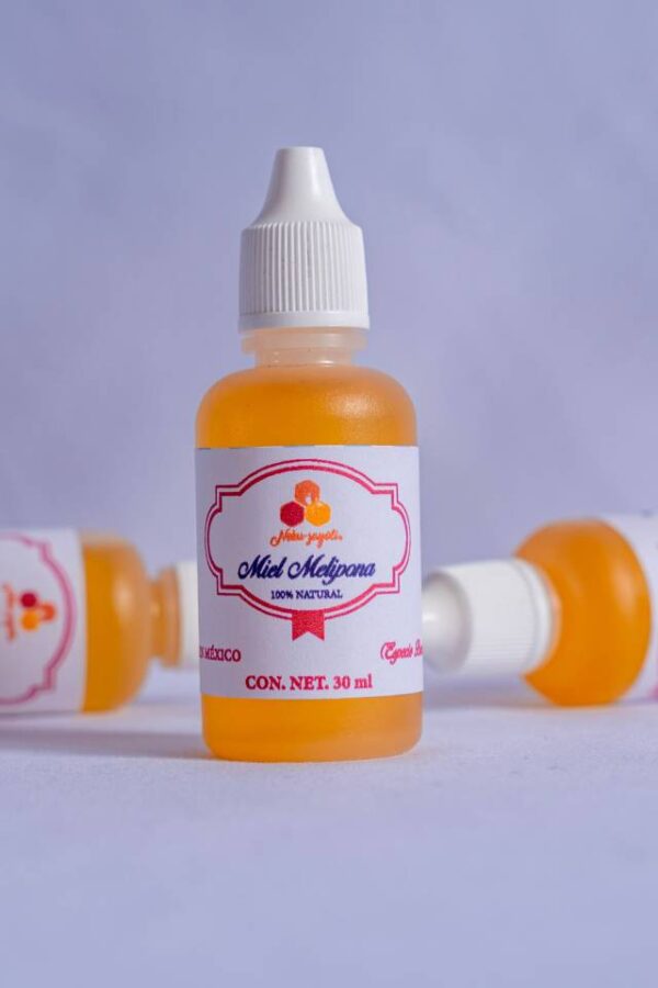 Pack de Miel Virgen de Abeja Melipona Beecheii – 3 Goteros de 30 ml