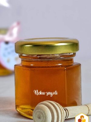 Mini tarro de miel hexagonal 45 ml