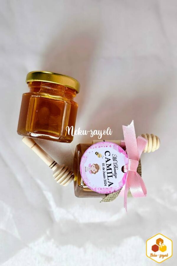 Mini tarro de miel 45 ml - img-2 Mini tarro de miel hexagonal 45 ml